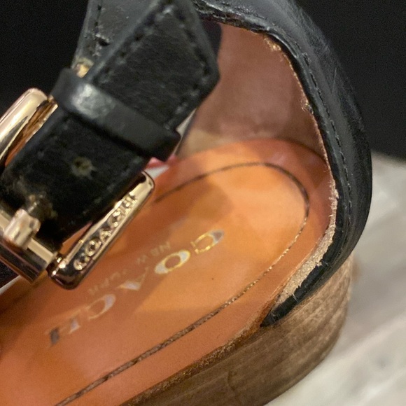 Coach wedge thong sandals size 5B - Picture 15 of 16